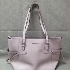 Michael Kors Light Gray Voyager East West Tote NWT